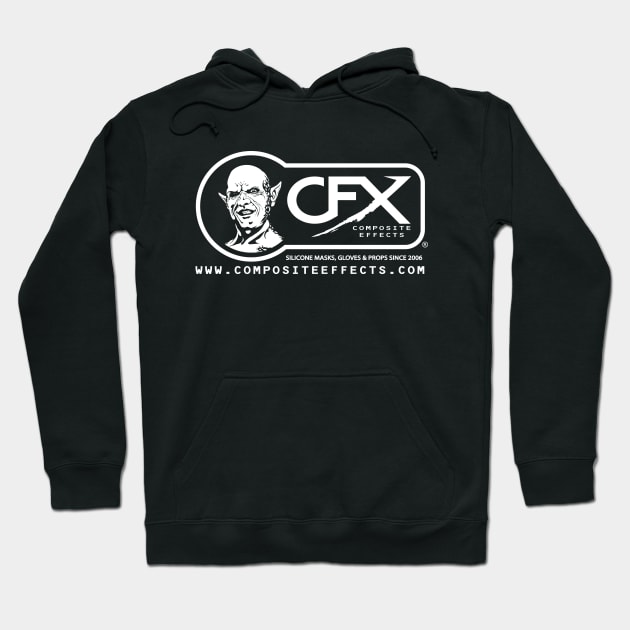 CFX Masks Logo - White Hoodie by CFXMasks